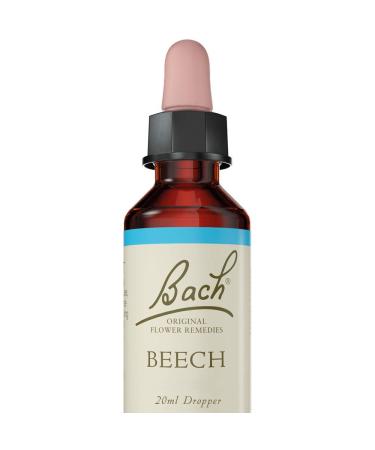 Bach Original Flower Remedies Beech Essences Vegan Formula Support Emotional Wellness Easy to Use 1 Dropper Bottle x 20 ml Natural Remedy