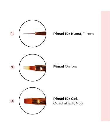 SINCERO SALON Nail Art Brush Set - 6 Professional Brushes with Wooden Handles | Perfect Gel Nail Art Tools for Creative Designs - Buy Online on GoSupps.com