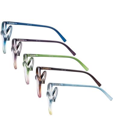 Eyekepper 5 Pack Ladies Reading Glasses - Stylish Cat-Eye Readers for Women +2.25 - International Shipping Available - Buy Online on GoSupps.com