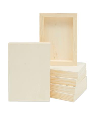 6 Pack Unfinished Wood Panels for Painting Wooden Canvas for Arts and Crafts (5x7 Inches) - Buy Online on GoSupps.com