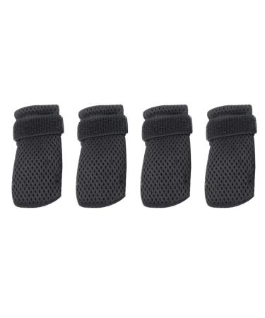 Hemoblo claw covers for cats: scratch protection for cats breathable mesh cat paw covers cat claw covers caps for the cat injection fur care bathing 4 pcs 10x9x0.5cm black