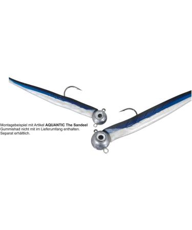 Buy Aquantic Big Eye Jighead 8/0 - Sea Fishing Hooks with Stabilizer & Bait Holder (2 Pack) | Compatible with Sandeel 60g - Buy Online on GoSupps.com