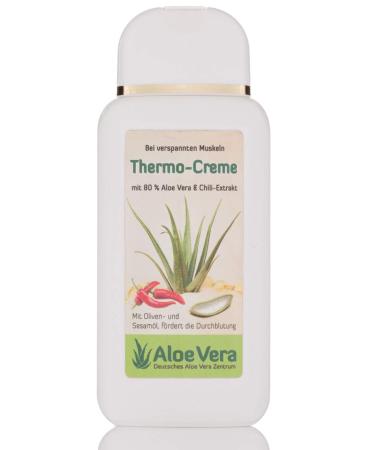 Thermo cream with 80% aloe vera and chili extract natural cosmetics (1 x 200 ml)