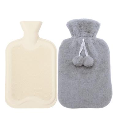 MYAMIA 1L Hot Water Bottles with Cover Rubber Hot Water Bags Pain Relief Hot Water Bags-U