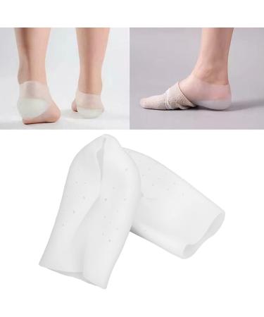 Silicone Heel Pad - Invisible Height Increase & Comfort | Flexible White Heel Cups for All-Day Wear - Buy Online on GoSupps.com