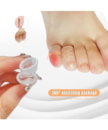 60PCS Silicone Toe Protectors for Men and Women - Breathable Gel Sleeves for Pain Relief from Calluses, Blisters, and Scrapes - Buy Online on GoSupps.com