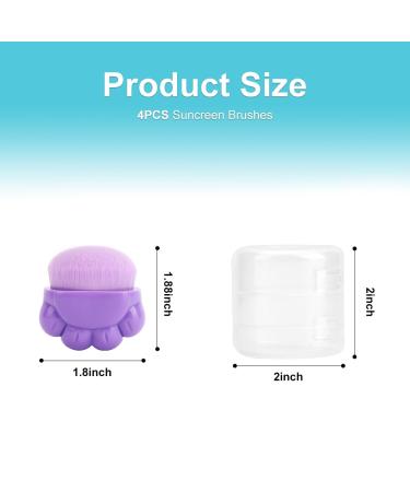 WALLFID 4PCS Sunscreen Applicator for Kids - Sun Lotion Brush with Protective Case & Caps | Perfect for Easy Sun Cream Application - Buy Online on GoSupps.com