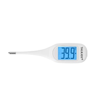 Talking Fever Thermometer Digital Thermometer Senior Thermometer for The Blind or Those with Visual Impairment: Temperature readout & Flexible tip.