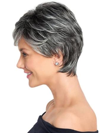 WWWIG Afro Grey Curly Wig for Women | Short Silver Kinky 100% Heat Resistant Synthetic Fiber - Lightweight 11.4 | Buy Now! - Buy Online on GoSupps.com