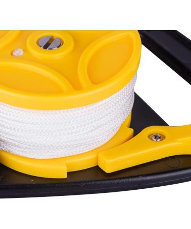 Scuba Diving Reel with Thumb Stopper for Safe Underwater Snorkeling and Spearfishing | 46m Yellow - Buy Online on GoSupps.com