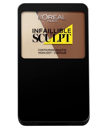 L'Or al Paris indefectible sculpt palette 300 medium dark / make-up contouring palette with gel-to-powder technology also suitable for contouring beginners / 1 x 10 g