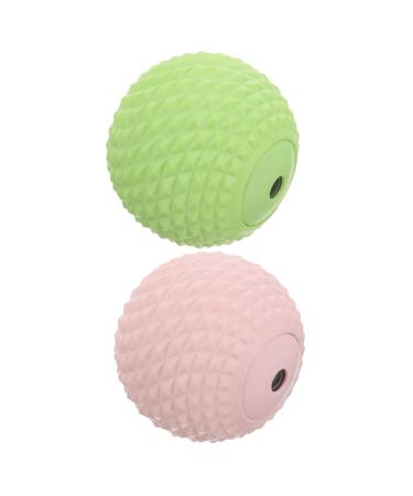 Frcolor 2 pieces back massage ball Massage ball Roller muscle massage device yoga massage ball massage gear for back yoga massage ball foot massage device neck massage magnet yoga ball ball