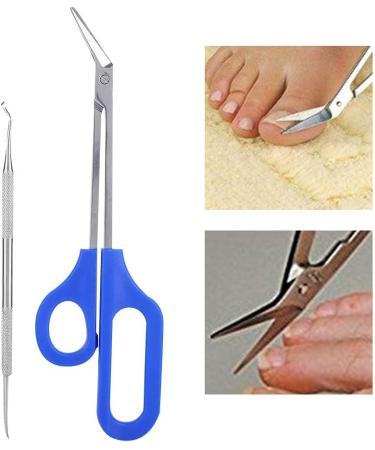 Long Handled Stainless Steel Toenail Clippers for Seniors - Precision Ingrown Toenail Scissors for Thick Toenails - Buy Online on GoSupps.com