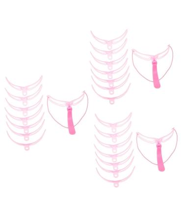 POPETPOP 9 Sets Eyebrow Aid Specialty Tools Handheld Eyebrow Stencil Plastic Eyebrow Tool Four Generations 1 count (Pack of 1) Pinkx3pcs