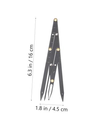 Didiseaon Eyebrow Scale Brow Mapping Ruler Adjustable Eyebrow Ruler Balance Measuring Ruler Second Generation 16X4.5X0.6CM Black - Buy Online on GoSupps.com