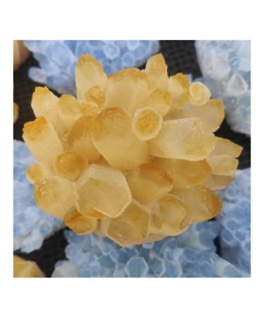 1pcs300-700g Big Size Natural Citrine Quartz Geode Druzy Topaz Crystal Cluster Specimen Home Decoration DIY Crafts Feng HOMEZHOU (Size : 400-500g)