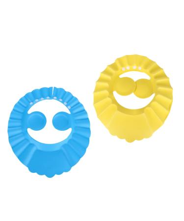 FRCOLOR 2pcs Shampoo Cap Bonnets Bath Visor for Toddlers Shower Hat for Toddlers Sun Hat for Bathing Bath Cap Wash Hair Hat Shampoo Caps Bath Caps Tab 29.5X27.5CM Assorted Color