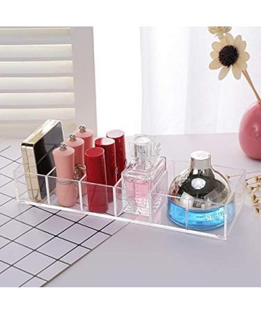 Anncus Clear Acrylic 6 Grids Makeup Organizer Blush Lipstick Holder Makeup Compact Powder Storage Box Eyeshadow Organizer Cosmetic Case - (Color: Clear) - Buy Online on GoSupps.com