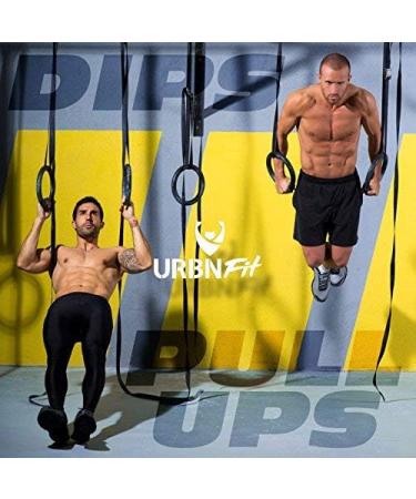 URBNFit Gymnastic Rings - Bodyweight Workout & Strength Training Rings for Crossfit - Buy Online on GoSupps.com