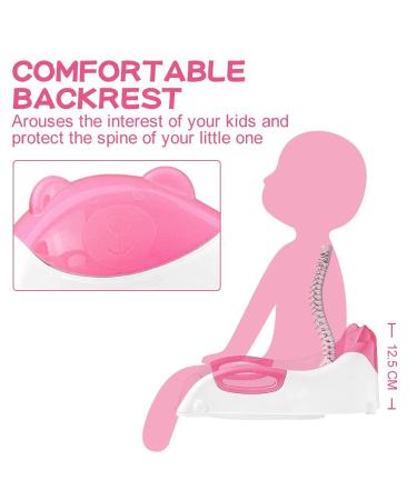 Potty Training Seat with Step Stool Ladder  Potty Training Toilet Seat for Boys Girls Kids Toddlers  Soft Cushion  Safety Handle  Anti-slip Step Pads  Baby Toddler Potty Seat for Toilet Baby Pink - Buy Online on GoSupps.com