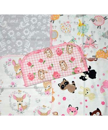 Springtime Cuddles Flannel Kids Lunchbox Napkins 8x8 inches 5 Pack - Little Wipes (R) | Washable & Reusable - Buy Online on GoSupps.com
