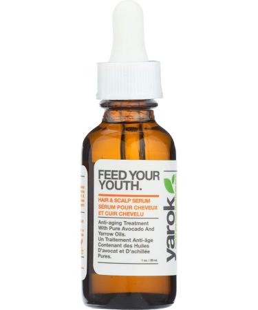 Yarok Feed Your Youth Organic Hair & Scalp Serum | Vegan Hair Growth & Repair | 100% Natural Gluten-Free Cruelty-Free - 1oz - Buy Online on GoSupps.com