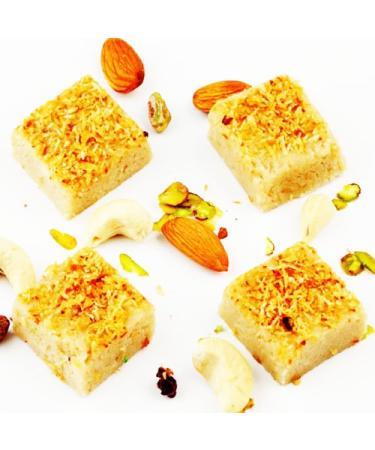 Ghasitaram Gifts Indian Sweets - Sweets Sugarfree Kaju Butterscotch Squares 200 GMS (200gms)
