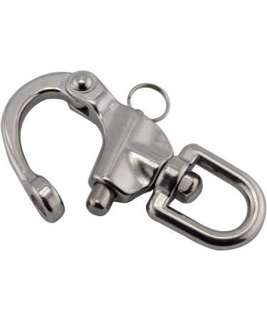 NRC&XRC Swivel Eye Snap Shackle Quick Release Bail Rigging Sailing Boat Marine Stainless Steel Clip Pair 2-3/4 - Silver - Buy Online on GoSupps.com