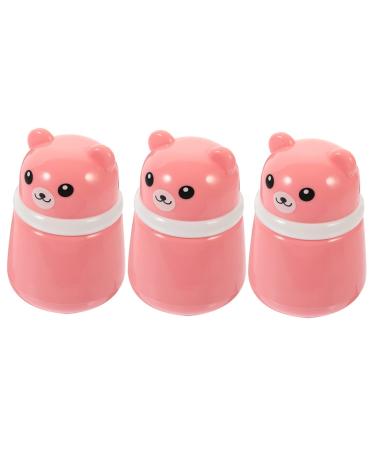 BIUDECO 3pcs Powder Puff Box Baby Powder Puff Baby Powders Baby Powder for Newborn After-Bath Powder Puff Baby Powder Box Empty Puff Box Body Powder Holder Talcum Powder Bottle Puff Bottle