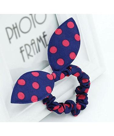 20 Cute Rabbit Ears Hair Bands - Elastic Ponytail Holders for Women & Girls - Colorful Stretch Hair Ties & Accessories - Buy Online on GoSupps.com