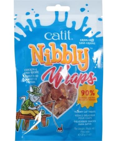Buy Catit Nibbly Wraps for Cats - Fish in Chicken Breast Fillet 30g Pack - Gourmet Cat Treats - Buy Online on GoSupps.com