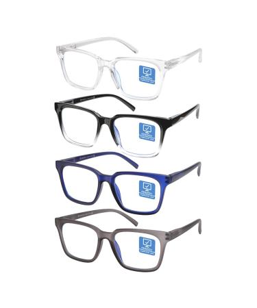 Blue Light Blocking Computer Glasses Decrease Eye Eyestrain Unisex(Women/Men) Glasses Nerd Reading Gaming Glasses C4C5C6C9