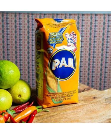 Precooked yellow corn flour 1 kg | Premium Yellow Corn Flour | Farinha de Milho Fina | Harina de Maiz | Cakes Cuscuz Polenta | Gluten Free | From Italy GMO FREE - Buy Online on GoSupps.com