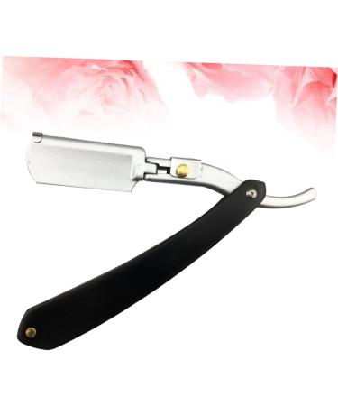 Angoily Men's Straight Razor - Safe Metal Manual Facial Hair Razor with Wooden Bamboo Handle - Buy Online on GoSupps.com