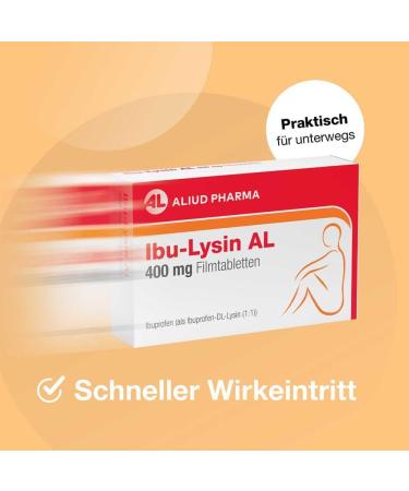 Buy IBU Lysin AL 400 mg Film-Coated Tablets - 50 Count | Fast International Shipping - Buy Online on GoSupps.com