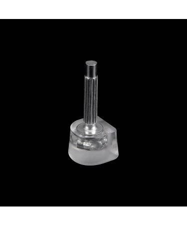 3 Pairs TPU High Heel Replacement Tap Caps for Women - 2.4mm Pin - Transparent/Silver Tone - Buy Online on GoSupps.com