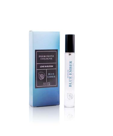 Eye Of Love Bloom Blue Ember Pheromone Cologne - Intense Attraction for Evening Adventures- Unleash Confidence and Magnetism- 10ml Travel Size BLUE EMBER 0.33 Fl Oz (Pack of 1)