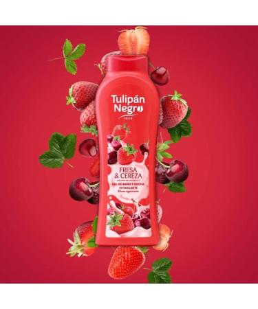 Tulipe noire Gel 600 + 120 ml fraise et cerise - 12ml rouge 720 Millilitres - Buy Online on GoSupps.com