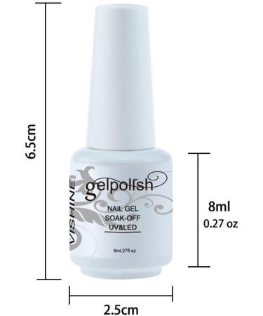 Vishine 8ml Gelpolish Gel Nail Polish Lacquer Shiny Color Soak Off UV LED Manicure Gold #1591 1591-8ml - Buy Online on GoSupps.com