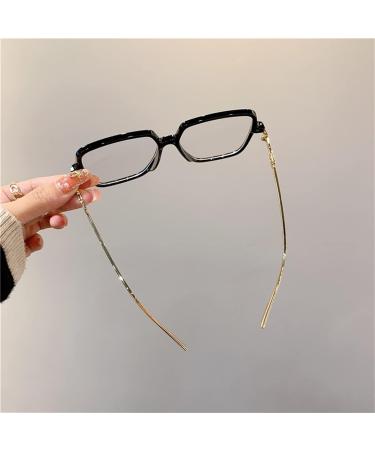 Siqiwl Oversized Square Reading Glasses for Women - Anti-Blue Light Retro Metal Frame - Stylish Computer Eyewear (+2 Black) - Buy Online on GoSupps.com