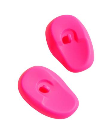 Ear Protector Hair Coloring And Baking Oil Anti Sticky Hair Dye Isolation Stain Earmuffs Smart Ear Carefully Earwax Removal (Pink One Size)