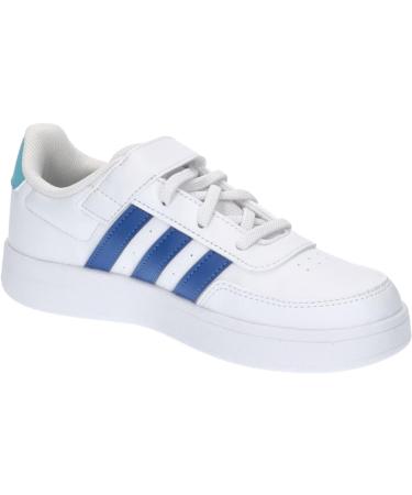 Buy adidas Unisex Kids Break Lifestyle Court Sneakers - Elastic Lace & Top Strap - EU 36 2/3 - Ftwr White/Team Royal Blue/Light Aqua - International Shipping Available - Buy Online on GoSupps.com