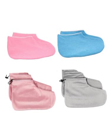 Mikinona 2 Pair Thermal Insulation Foot Cover Light Beauty Salon Atletefoot Treatment Wax Foot Covers Moisturizing Foot Bags Cotton Foot Strap Heat-retainting Foot Cover