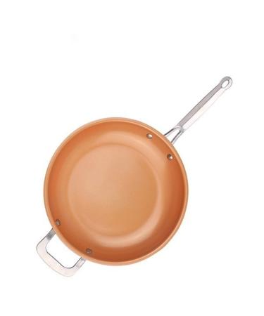 LAKEINX Pan 8/10/12 Inch Skillet Frying Pan with Ceramic Coating Induction Cooking Frying Pan Oven Dishwasher Safe Saucepan (Color : 10 inches)