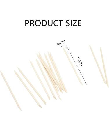 50PCS Orange Wooden Nail Stick Double-End Cuticle Pusher & Remover Tool for Manicure & Pedicure - Buy Online on GoSupps.com