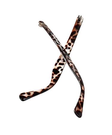 Exchange of the glasses arm glasses replacement bracket arm frame repair glass accessories arm frame repair glass accessories 1 pair of glasses brackets with leopard pattern plastic glasses substitute bar glasses