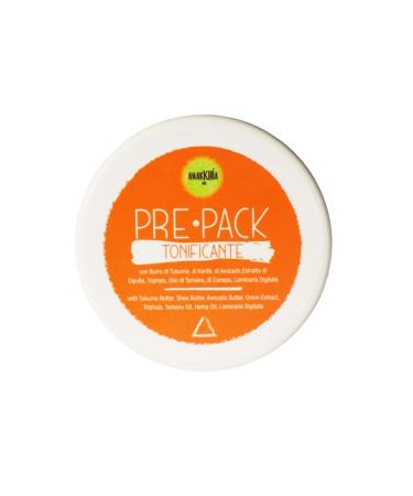 ANARKHIA BIO Fire Pre-Pack - Regenerating Hair Mask - Soothing Protective and Toning Pre-Shampoo Wrap - With Shea Butter Avocado Butter Triphala Tamanu Oil Brown Algae Oil - 200