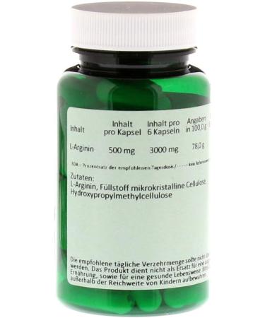 Arginine 500 Capsules - Boost Performance | 60 Hours of Support | International Shipping Available - Buy Online on GoSupps.com