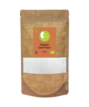 Organic Corn Flour - Certified Organic - by Busy Beans Organic (2kg)