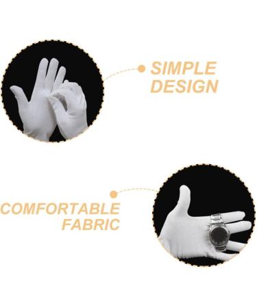 PATKAW 12 Pairs Moisturizing Overnight Gloves Working Cotton Gloves White Cotton Gloves for Dry Hands - Buy Online on GoSupps.com